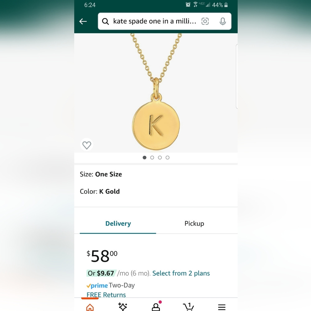 Repackaged Kate Spade necklace